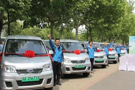 郑州建成区物流配送车2021年全部纯电动化